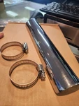 Samson 10" Straight Chrome Heat Shield Harley 1-3/4" Pipes. Fixed Price $40.00.