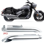 Pair Slip-on Exhaust Muffler Pipes Tip For Suzuki Boulevard M50 VZ800 M90 VZ1500. Fixed Price $109.39.