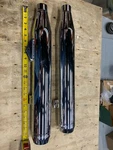 Chrome Slip On Signature Mufflers Harley Dyna 2008 Freedom Performance Supergli. Fixed Price $499.95.