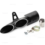 Slip-on 51MM 2" Universal Motorcycle Exhaust Pipe Two Muffler Tips Silencer. Fixed Price $95.76.