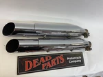 Harley Rush PRE-18 Softail Baloney Cut Slip-on Exhaust Mufflers Pipes. Fixed Price $92.50.