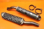 2007-2008 Yamaha Yzf R1 Two Brothers Cf Dual Exhaust Pipe Muffler Slip On Cans. Fixed Price $650.00.