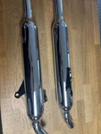 Triumph Takeoff Bonneville Stock Mufflers - T2206366 And T2206371. Fixed Price $357.00.