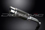 Delkevic 8" High Mount Carbon Round Muffler Honda VFR800 Interceptor 1998-2001. Fixed Price $329.99.