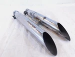 Harley Davidson Ironhead Sportster 1000 Balcony Cut Slip Exhaust Muffelrs. Fixed Price $99.95.