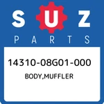 14310-08G01-000 Suzuki Body,muffler 1431008G01000, New Genuine Oem Part. Fixed Price $198.97.