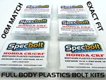 Honda Crf-x Complete Full Body Bolt Kit CR125 CR250 CR500 CRF250R CRF450R. Fixed Price $17.00.