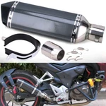 Slip-on 38MM-51MM Universal Motorcycle Exhaust Muffler Pipe Real Carbon Fiber. Fixed Price $37.95.