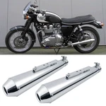 2PCS Motorcycle Slip-on Exhaust Muffler Pipes For Triumph Bonneville T100 T120. Fixed Price $109.41.