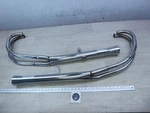 1976 Honda CB500 Four H421) Left And Right Exhaust Headers Mufflers Pipes Set. Fixed Price $110.00.