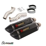 For Suzuki Hayabusa GSX1300R 2021-2025 Exhaust System Mid Pipe Muffler Tips 51MM. Fixed Price $226.80.