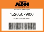 Ktm Genuine Silencer Sx 2009 - 45205079100. Fixed Price $161.00.