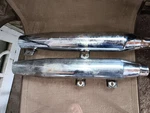 Harley-davidson Dyna Fx Oem Mufflers Exhaust Set 65699-86 -65380-85. Fixed Price $108.00.