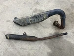 1995 Complete Yamaha RT100 Full Exhaust Pipe Muffler Silencer. Fixed Price $180.00.