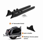 Black 36" Chrome Fishtail Slip On Mufflers For Harley Touring 1995-2016 Exhaust. Fixed Price $132.98.