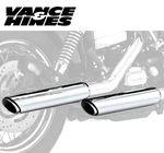 Vance & Hines 3" Twin Slash Slip-on Exhaust Mufflers Chrome 1991-09 Harley Dyna. Fixed Price $449.95.