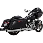 Vance & Hines 16674 Chrome Torquer 450 Slip-on Mufflers For Harley Touring 17-24. Fixed Price $769.95.