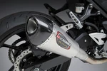 Yoshimura Kawasaki Ninja 18-23/Z400 Alpha Slipon Exhaust Stainless Muffler. Fixed Price $669.00.
