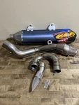 Fmf Factory 4.1 Rct Titanium Full Exhaust Pipe W/carbon Tip Ktm 450 Sxf 15-18. Fixed Price $1300.00.
