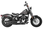 Vance & Hines Blk Round Twin Slash 3" Slip-on Mufflers For Harley Softail 46841. Fixed Price $329.99.