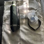 Motorcycle Exhaust Muffler Force Carbon Look-stainless Steel Kit No Adapter. Fixed Price $85.00.