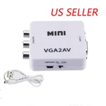 Vga To Av Rca Composite Converter Adapter Box With Audio Pc Tv. Fixed Price $14.75.