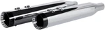 Khrome Werks Chrome/black Turbine 4.50" Hp-plus Slip-on Mufflers 17-24 Touring. Fixed Price $845.95.