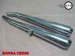 Fit Honda CB360 Chrome Exhaust Muffler Set 1 Pair Pt Style SA2333. Fixed Price $99.65.