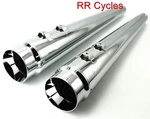 Chrome Dna Megaphone Slip Ons Mufflers Exhaust Harley Touring 95-16 Ultra Glide. Fixed Price $199.00.