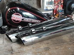 Harley Twincam Touring Supertrapp Muffler Set Removable Tip Tapered Slash. Fixed Price $229.95.