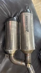 Dominator Exhaust Triumph Rocket 3. Fixed Price $650.00.