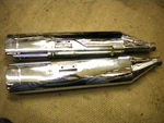 Oem Vance Hines Twin/slash Monster-ovals D/c From V&H-NICE-CHROME-1995-2016. Fixed Price $375.00.