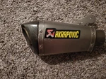 Akrapovic S-B10S01-HASZ Slip-on Line Exhaust, Titanium Muffler. Fixed Price $450.00.