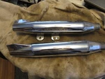 Harley Davidson Exhaust Fishtail Muffler 65855-956 5898-55 Set Pair Fxd Dyna. Fixed Price $250.00.