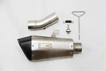 Fit Kawasaki ZX-6R ZX636 2009-12 Stainless Slip-on Exhaust Muffler Pipe Titanium. Fixed Price $140.00.