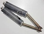 Carbon Fiber Exhaust Mufflers 2001-2007 ST4S Ducati Sport Touring ST2 ST3. Fixed Price $349.99.