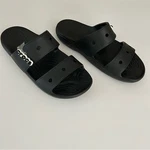 Crocs Unisex Black Classic Two Strap Slip On Style Sandal M5 W7. Fixed Price $15.00.