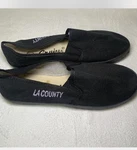 County Jail Black Shoes Cruiser Size 8 Inmate Canvas Slip-ons.. Fixed Price $50.00.