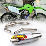 Silver Exhaust Full System Rear Pipe Stainless For Kawasaki KLX300 2020-2025. Fixed Price $289.35.