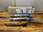 Harley Davidson Softail Exhaust Mufflers Chrome 65413-00 W/ Bracket Hanger Oem. Fixed Price $225.00.