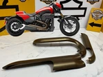 Oem Harley 19-20 Fxdr Softail Exhaust Pipe Header Heat Shield Bronze Gold. Fixed Price $199.95.