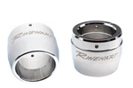 New Open Box Rinehart Racing 3.5 Standard Chrome End Caps, Pair, 9000201 *. Fixed Price $100.00.