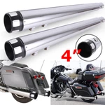Dna Megaphone 4'' Slip-on Mufflers Exhaust Pipes Tip For Harley Touring 95-2016. Fixed Price $152.95.