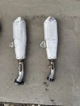 Used Muffler Pipe Exhaust Honda CRF450R 2017 2018 2019 2020 Set. Fixed Price $250.00.