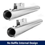 29" Chrome Slip On Mufflers Exhaust Pipes For Harley Touring Bagger 1995-2016. Fixed Price $149.99.
