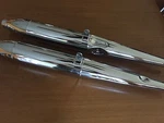 Vintage Bmw R50S,R69, R69S New Pair Of Beautiful Seamed Chromed Mufflers. Fixed Price $899.00.