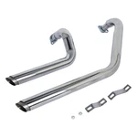 Staggered Dual Exhaust Pipes Fit For Kawasaki Vulcan VN800E Drifter VN800A. Fixed Price $207.00.