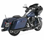 Vance & Hines 46857 Monster Round Catalytic Black Slip-on Mufflers. Fixed Price $319.99.