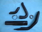 2017-2024 Harley Touring M8 Electra Road Street Glide Black Exhaust Heat Shields. Fixed Price $139.99.