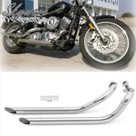 Long Short Staggered Exhaust Muffler Pipe For Yamaha Dragstar XVS650. Fixed Price $145.00.